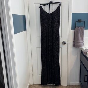 Multi color Glitter Halter Dress